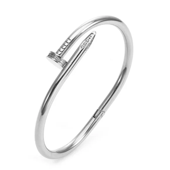 Elegant Gold, Silver, and Rose Gold Nail Bracelets - Picture 2 of 4